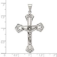 Sterling Silver Antiqued Crucifix Pendant view 4