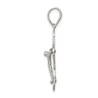 Sterling Silver Polished Small Crucifix Pendant view 2