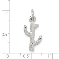 Sterling Silver Cactus Charm view 3