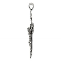 Sterling Silver Antiqued Crucifix Pendant view 2