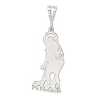 Sterling Silver Polished & Textured St. Lazarus Pendant view 4