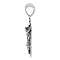 Sterling Silver Antiqued Crucifix Pendant view 2