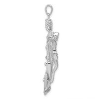Sterling Silver Polished Mariner Cross Pendant view 2
