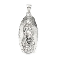 Sterling Silver Polished Religious Pendant view 4