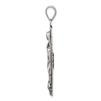 Sterling Silver Antiqued Religious Pendant view 2