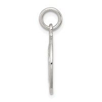 Sterling Silver Polished & Textured Small Raphael Angel Pendant view 2