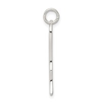 Sterling Silver Polished Angel Wing Charm view 2