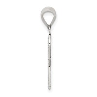 Sterling Silver Antiqued Mi Primera Communion Mini Ribbon Pendant view 2