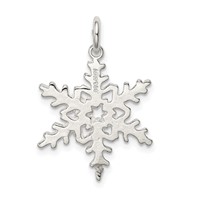 Sterling Silver Snowflake Pendant view 4