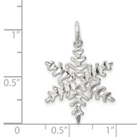 Sterling Silver Snowflake Pendant view 3
