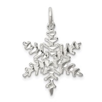 Sterling Silver Snowflake Pendant view 1