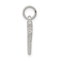 Sterling Silver Polished Chai Life Symbol Charm view 2