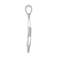 Sterling Silver Polished Star of David Pendant view 2