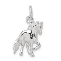 Sterling Silver Horse Charm view 1