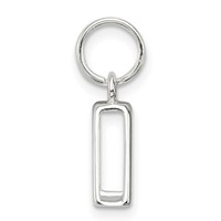 Sterling Silver Letter a Initial Charm view 2
