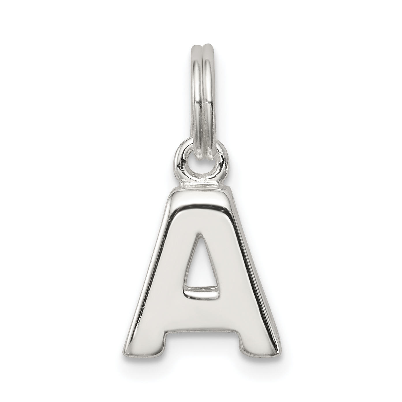 Sterling Silver Letter A Initial Charm (QC8460A)