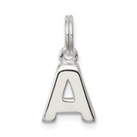 Sterling Silver Letter a Initial Charm view 1