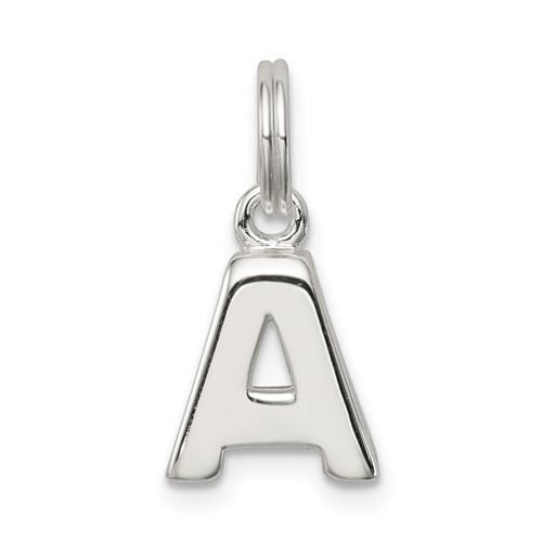 Sterling Silver Letter a Initial Charm