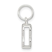 Sterling Silver Letter B Initial Charm view 2
