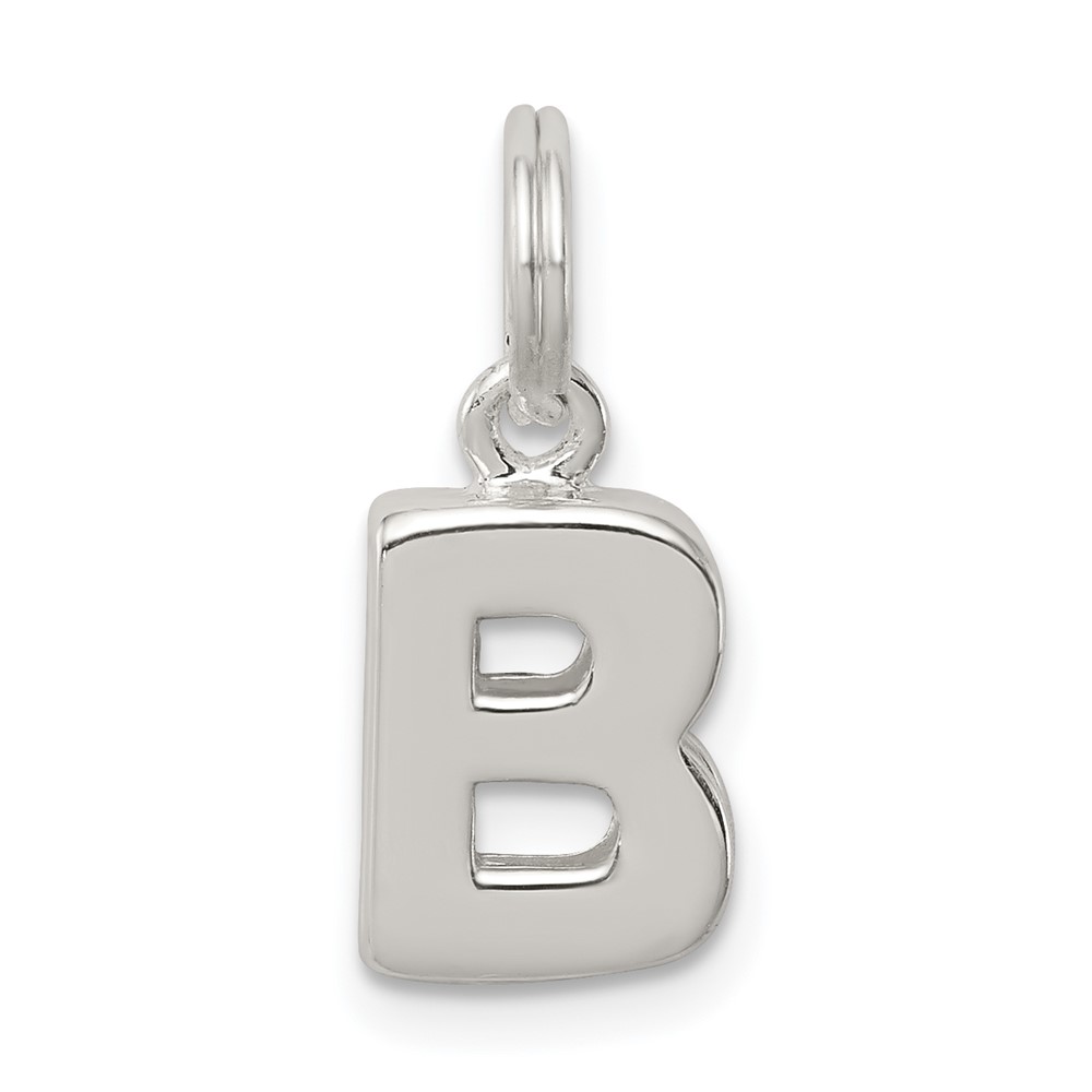 Sterling Silver Letter B Initial Charm (QC8460B)
