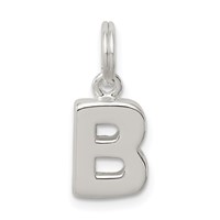 Sterling Silver Letter B Initial Charm view 1