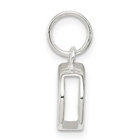 Sterling Silver Letter D Initial Charm view 2