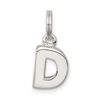 Sterling Silver Letter D Initial Charm view 1