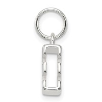 Sterling Silver Letter E Initial Charm view 2