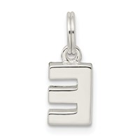 Sterling Silver Letter E Initial Charm view 3