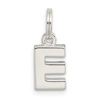 Sterling Silver Letter E Initial Charm view 1