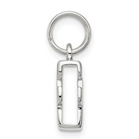 Sterling Silver Letter F Initial Charm view 2