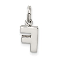 Sterling Silver Letter F Initial Charm view 3