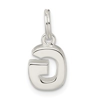 Sterling Silver Letter G Initial Charm view 3