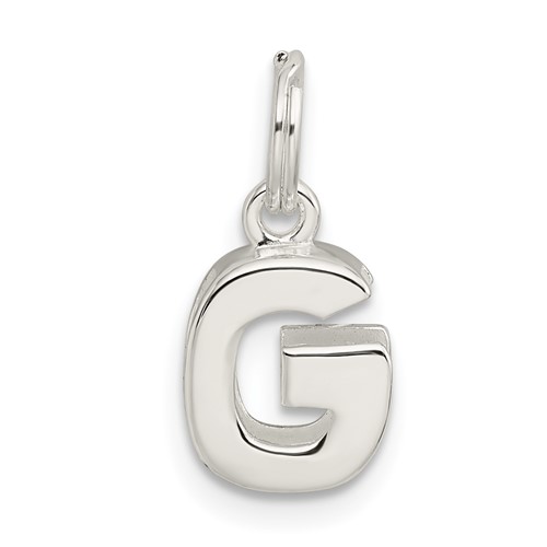 Sterling Silver Letter G Initial Charm