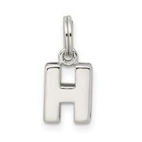 Sterling Silver Letter H Initial Charm view 3