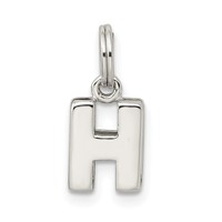 Sterling Silver Letter H Initial Charm view 1