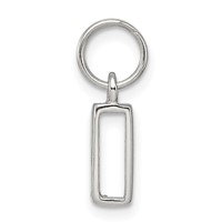 Sterling Silver Letter I Initial Charm view 2