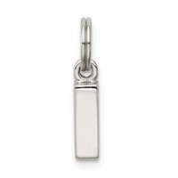 Sterling Silver Letter I Initial Charm view 3
