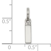 Sterling Silver Letter I Initial Charm view 4