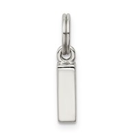 Sterling Silver Letter I Initial Charm view 1