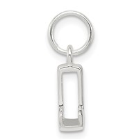 Sterling Silver Letter J Initial Charm view 2