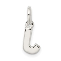 Sterling Silver Letter J Initial Charm view 3