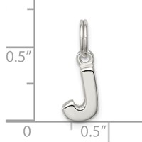 Sterling Silver Letter J Initial Charm view 4