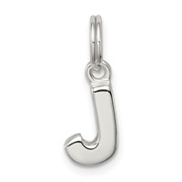 Sterling Silver Letter J Initial Charm view 1