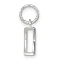 Sterling Silver Letter K Initial Charm view 2