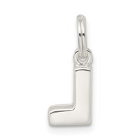 Sterling Silver Letter L Initial Charm view 3