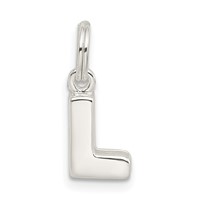 Sterling Silver Letter L Initial Charm view 1