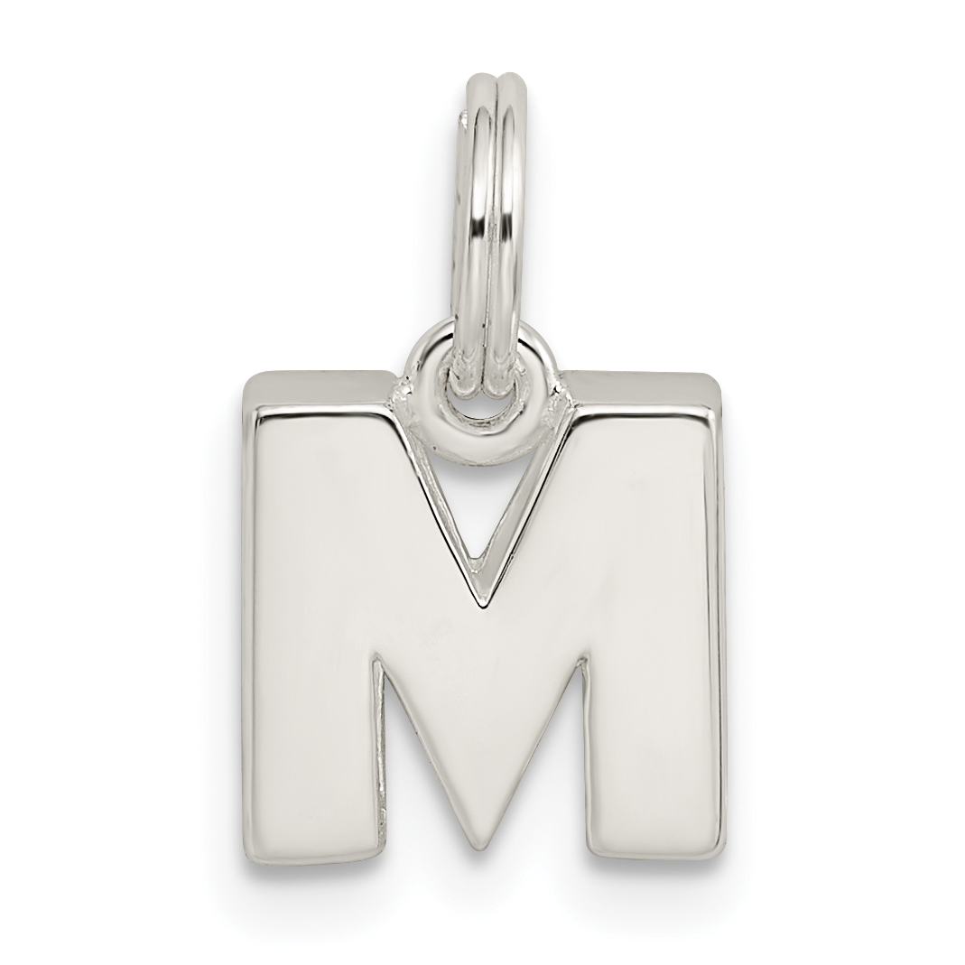 Sterling Silver Letter M Initial Charm (QC8460M)