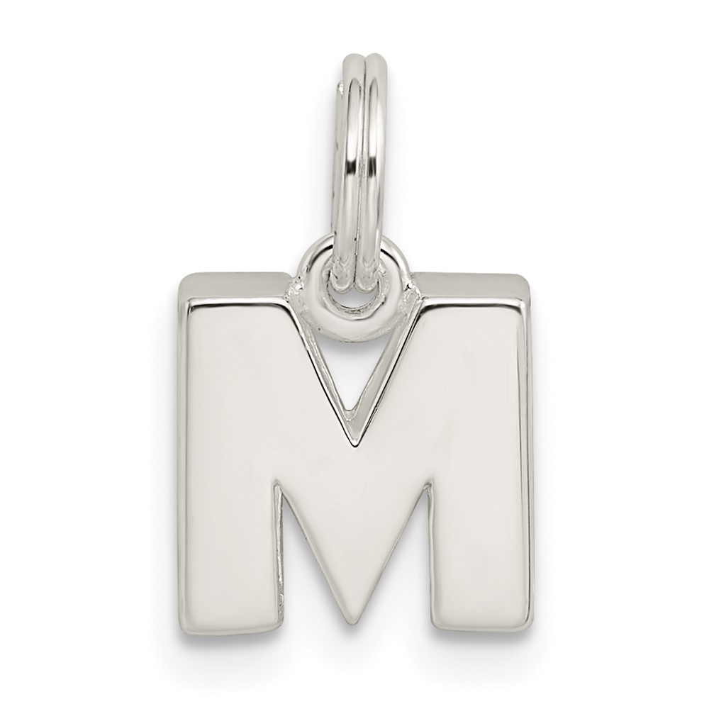 Sterling Silver Letter M Initial Charm (QC8460M)