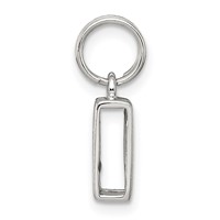 Sterling Silver Letter N Initial Charm view 2
